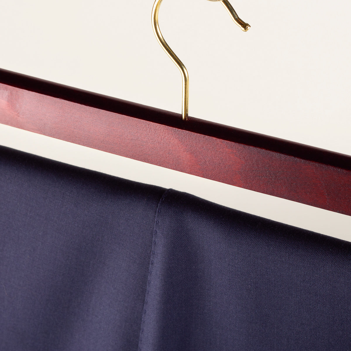 Trouser bar hanger - mahogany set of 5