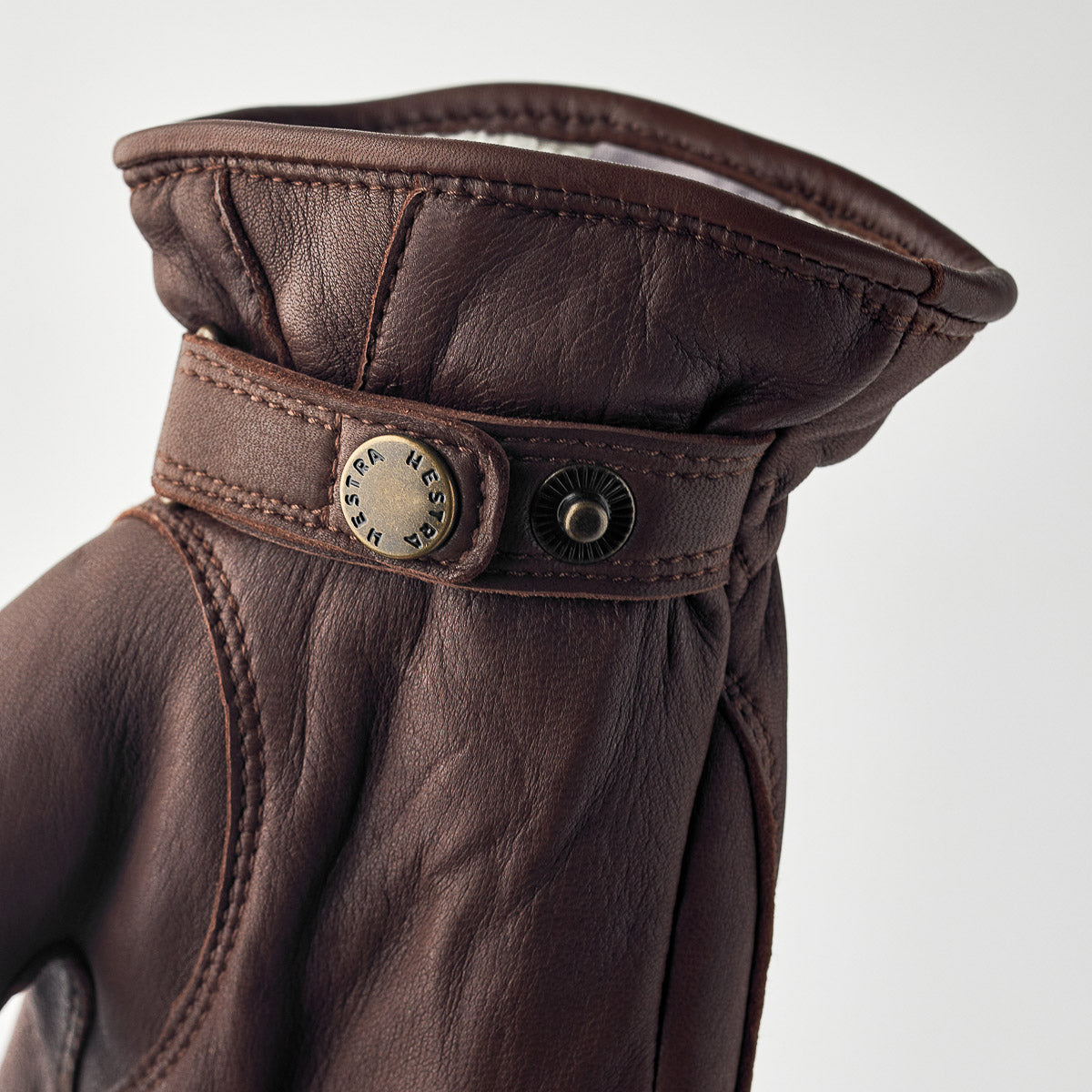 Hestra Burensvik leather gloves - chocolate