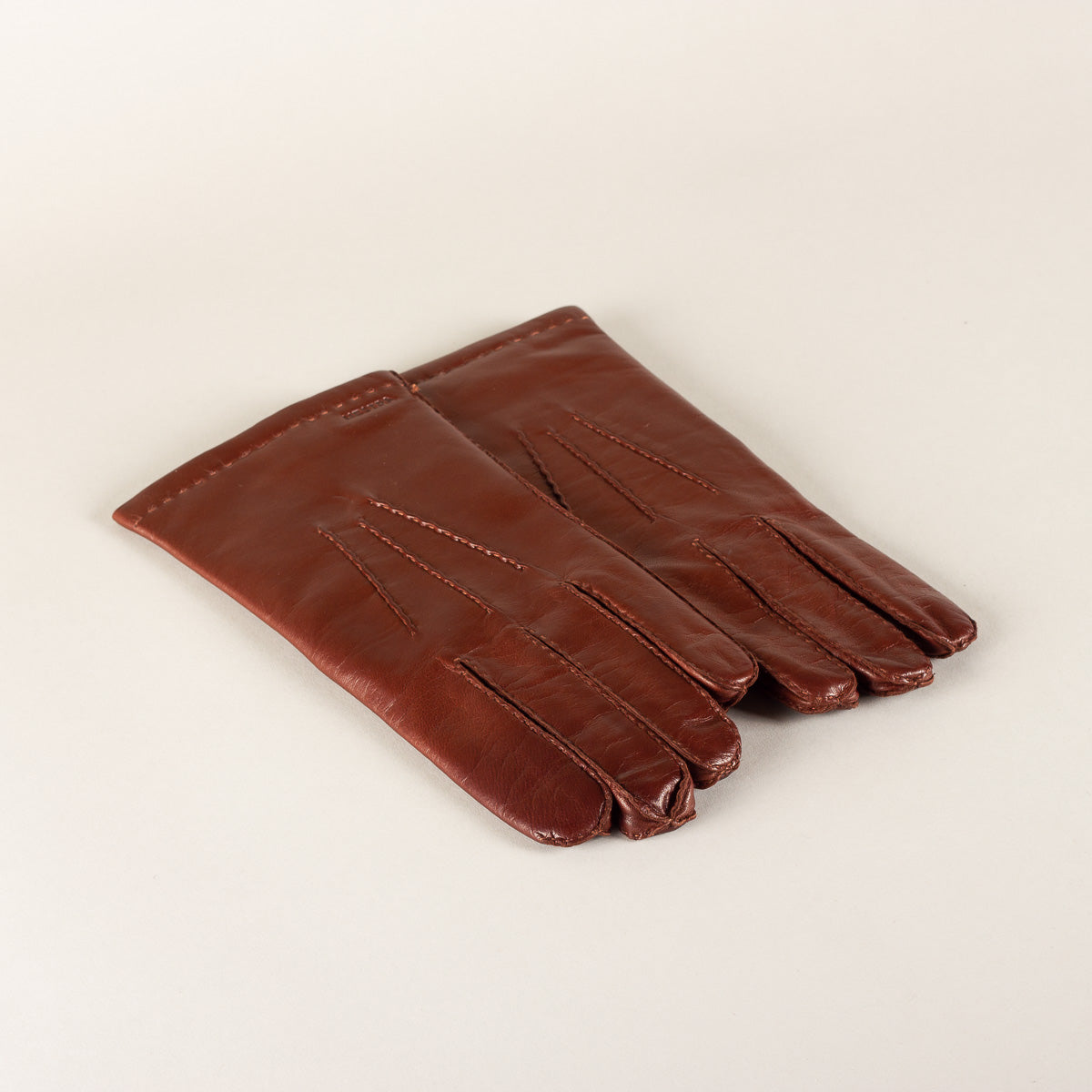 HESTRA Edward leather gloves - chestnut